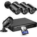 ANNKE 8CH H.265+ 3K Lite Surveillance Security Camera System with AI Human/Vehicle Detection, 4 x 1920TVL 2MP Wired CCTV IP66 Cameras for Indoor Outdoor Use, Remote Access, 1TB Har
