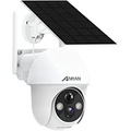ANRAN Security Camera Wireless Outdoor, 2K Solar Outdoor Camera with 360° View, Smart Siren, Spotlights, Color Night Vision, PIR Human Detection, Pan Tilt Control, 2-Way Talk, IP65