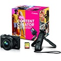 Canon EOS M200 Mirrorless Digital Vlogging Camera, Content Creator Kit, with Tripod, Memory Card, and Detachable Wireless Remote