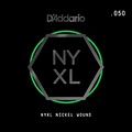 DAddario NYNW050 NYXL Nickel Wound Electric Guitar Single String, .050