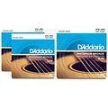 DAddario EJ16 Phosphor Bronze Light Acoustic Guitar Strings 3 Pack