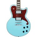DAngelico Premier Series Atlantic Solidbody Single Cutaway Electric Guitar With Stopbar Tailpiece Sky Blue