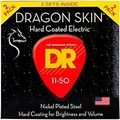 DR Strings Dragon Skin (2 Pack) Hard Coated Electric Guitar Strings (11-50)
