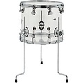 DW Design Series Acrylic Floor Tom With Chrome Hardware 14 x 12 in. Clear