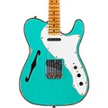 Fender Custom Shop Limited-Edition 60s Custom Telecaster Thinline Relic Maple Fingerboard Electric Guitar Aged Sea Foam Green Sparkle