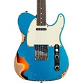 Fender Custom Shop 1960 Telecaster Custom Relic Electric Guitar Aged Lake Placid Blue over 3-Color Sunburst