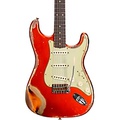 Fender Custom Shop Limited-Edition 62 Stratocaster Heavy Relic Electric Guitar Aged Candy Tangerine over 3-Color Sunburst