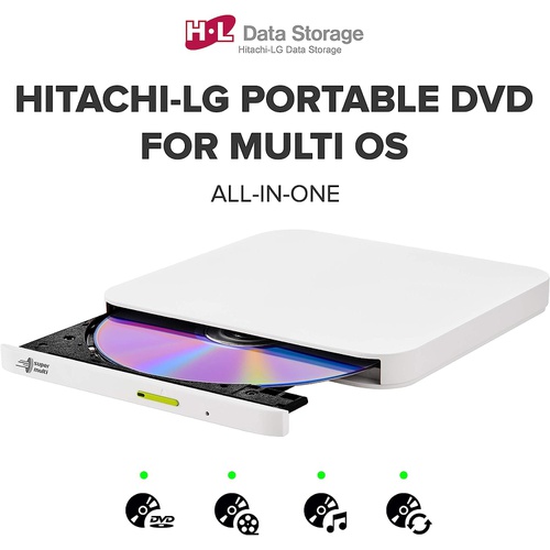  H L Data Storage Hitachi LG GP96Y Multi OS External CD/DVD USB Type C Re-Writer (Fire, Android, Windows, Mac) ? Burner, Writer, Recorder ? Fire HD, Fire TV, Laptop, MacAir, Surface, Galaxy tab