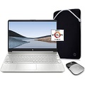 HP Pavilion Laptop (2021 Latest Model), AMD Athlon 3050U Processor, 16GB RAM, 512GB SSD, Long Battery Life, Webcam, HDMI, Bluetooth, WiFi, Silver, Win 10 + Oydisen Cloth