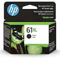 HP 61XL Black High-yield Ink Works with DeskJet 1000, 1010, 1050, 1510, 2050, 2510, 2540, 3000, 3050, 3510; ENVY 4500, 5530; OfficeJet 2620, 4630 Series Eligible for Instant Ink CH