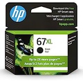 HP 67XL Black High-yield Ink Cartridge Works with HP DeskJet 1255, 2700, 4100 Series, HP ENVY 6000, 6400 Series Eligible for Instant Ink 3YM57AN