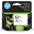 HP 62XL Tri-color High-yield Ink Works with HP ENVY 5540, 5640, 5660, 7640 Series, HP OfficeJet 5740, 8040 Series, HP OfficeJet Mobile 200, 250 Series Eligible for Instant Ink C2P0