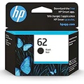 HP 62 Black Ink Cartridge Works with HP ENVY 5540, 5640, 5660, 7640 Series, HP OfficeJet 5740, 8040 Series, HP OfficeJet Mobile 200, 250 Series Eligible for Instant Ink C2P04AN