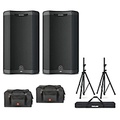 Harbinger VARI V3412 12 Powered Speakers Package With Bags and Stands