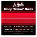 La Bella Deep Talkin Bass Stainless Steel Flat Wound 5-String Bass Strings
