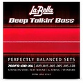 La Bella 760FS-CB-XL Deep Talkin Bass Stainless Steel Flat Wound 6-String Bass Strings - Standard, Extra Scale
