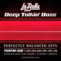 La Bella 760FM-CB Deep Talkin Bass Stainless Steel Flat Wound 6-String Bass Strings Medium (29 - 128)