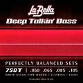 La Bella Deep Talkin White Nylon Tape Wound 4-String Bass Strings
