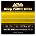 La Bella Deep Talkin Bass Golden Alloy Flat Wound 6 String Bass Strings