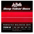 La Bella Deep Talkin Bass Black Nylon Tape Wound 5 String Bass Strings