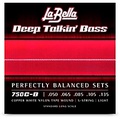 La Bella Deep Talkin Bass Copper White Nylon Tape Wound 5 String Bass Strings
