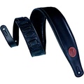 Levys MSS2-BLK 3 Signature Series Black Leather Guitar Strap
