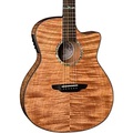 Luna Guitars High Tide Exotic Wood Cutaway Grand Concert Acoustic-Electric Guitar Zebrawood