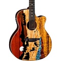 Luna Guitars Vista Deer Tropical Wood Acoustic-Electric Guitar Natural