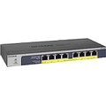 NETGEAR 8 Port Gigabit Ethernet Unmanaged PoE Switch (GS108PP) with 8 x PoE+ @ 123W Upgradeable, Desktop, Wall Mount or Rackmount, and Limited Lifetime Protection