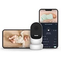 Owlet Cam 2 - Smart Baby Monitor Camera - Stream Secure HD Video and Audio with Night Vision, 4X Zoom, Wide Angle View and Sound, Motion and Cry Notifications - White