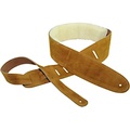 Perris Suede With Sheep Skin Guitar Strap Natural 2.5 in.