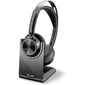 Poly - Voyager Focus 2 UC USB-A Headset with Stand (Plantronics) - Bluetooth (Stereo) Headset with Boom Mic - USB-A PC/Mac Compatible - Active Noise Canceling - Works w/Teams, Zoom