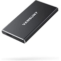 Vansuny 500GB Portable External SSD, USB 3.1 Gen2 430MB/s High-Speed Data Transfer, Metal USB C Mini Portable External Solid State Drive for PC, Laptop, Phones and More