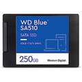 Western Digital 250GB WD Blue SA510 SATA Internal Solid State Drive SSD - SATA III 6 Gb/s, 2.5/7mm, Up to 555 MB/s - WDS250G3B0A