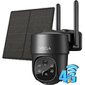 Xega 4G LTE Cellular Security Camera Solar with SIM Card (Verizon AT&T T-Mobile),Wireless Outdoor No WiFi Security Camera,2K HD PTZ Night Vision Motion Detection 2 Way Talk SD&Clou