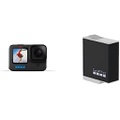 GoPro HERO10 Black - Waterproof Action Camera with Front LCD and Touch Rear Screens, 5.3K60 Ultra HD Video, 23MP Photos and Enduro Battery (HERO10 Black/HERO9 Black)
