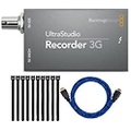 Blackmagic Design UltraStudio 3G Recorder Bundle with Nylon-Braided 4K High-Speed HDMI Cable with Ethernet and Hook-and-Loop Fastening Cable Ties (10-Pack) (3 Items)