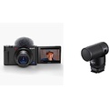 Sony ZV-1 Digital Camera for Content Creators, Vlogging and YouTube with Flip Screen, Touchscreen Display, Live Video Streaming, Webcam with Vlogger Shotgun Microphone ECM-G1