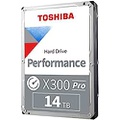 Toshiba X300 PRO 14TB High Workload Performance for Creative Professionals 3.5-Inch Internal Hard Drive ? Up to 300 TB/Year Workload Rate CMR SATA 6 GB/s 7200 RPM 512 MB Cache - HD