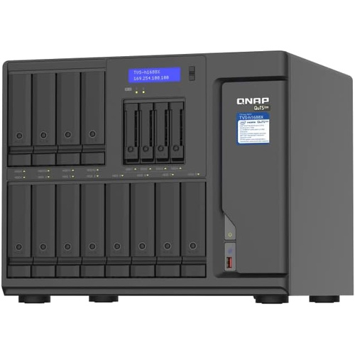  QNAP TVS-h1688X-W1250-32G High-speed media NAS with Intel Xeon W-1250 CPU and Two 10GbE Ports
