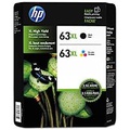 HP 63XL Black and Color Combo Ink Cartridges, 2 pk