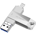 WANSISEN USB C Thumb Drive 1000GB USB 3.1 Flash Drive Photo Stick USB Drive 1TB High Speed Data Storage for MacBook Pro Android Phone Computers and Tablets Silver 1TB LX