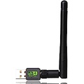 Yeelewo WiFi Adapter, USB WiFi Adapter for PC, 2.4GHz High Gain Dual Band 5dBi Antenna, WiFi Adapter for Desktop pc Supports Win10/8.1/8/7/XP, Linux Mac OS, USB Computer Network Ad