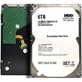 MDD MAXDIGITALDATA MaxDigitalData 6TB 7200RPM 128MB Cache SATA 6.0Gb/s 3.5 Internal Hard Drive for Surveillance (MD6000GSA12872DVR) - 3 Years Warranty