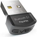 EVEO Bluetooth Adapter for PC 5.1 Bluetooth Dongle 5.1 Adapter for Windows 10 Only (Plug and Play) for Desktop, Laptop, Printers, Keyboard, Mouse, Headsets, Speakers USB Blueto