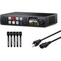 Blackmagic Design HyperDeck Studio HD Plus Recorder with 6 ft Power Cord and 5-Pack SolidSignal Cable Ties (HYPERD/ST/DCHP)