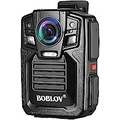 BOBLOV HD66/D7 128GB/64GB Police Body Camera, 2K 1440P Waterproof Police Body Camera with Audio, 2 Batteries and Charging Dock Station and 170° Wide Angle, Night Vision Body Camera