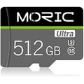 MORIC 512GB Micro SD Card (Class 10 High Speed TF Card) Memory Card for Camera,Drone,Dash Cam,Camcorder,Surveillance,Smartphone