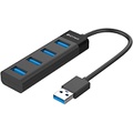 4-Port USB 3.0 Hub, KEYMOX Compact Size Data USB Hub for MacBook, Mac Pro, Mac Mini, iMac, Surface Pro, XPS, PC, Flash Drive, Mobile HDD (Charging Not Supported)