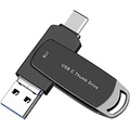 LOMYGUS USB C Memory Stick 1TB Phone External Storage , USB 3.1 Flash Drive with Type-c / Micro USB Compatible MacBook iPad pro iPad mini6 and PC (Black 1000GB)